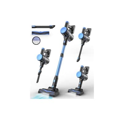 N8 Cordless Vacuum Cleaner, 40KPA Powerful Suction Vacuum Cleaners for Home,40 Mins Runtime, Rechargeable Battery, Self-Standing, Lightweight Stick Vacuum for Hardwood Floor Carpet Pet Hair (Navy)