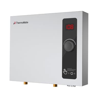 Tankless Water Heater Electric, thermomate 14kW at 240 Volt, On Demand Instant Hot Water Heater for Shower, Self-Modulating Save Energy, Save Space, 2.66GPM at 35°F Rise ET140