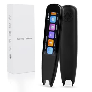 Scan Reader Pen for Dyslexia, 142 Language Smart Translation Pen Translator for Elderly, Kids, Students, Supports Voice, Scan, Text to Speech (Black)
