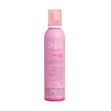 Cake Beauty Curl Mousse, The Curl Whip – Defining & Volumizing Hair Mousse– For Frizz Control & Added Hold – Vitamin E & Aloe Vera – For Curly Hair - 8.4 Oz / 250 mL