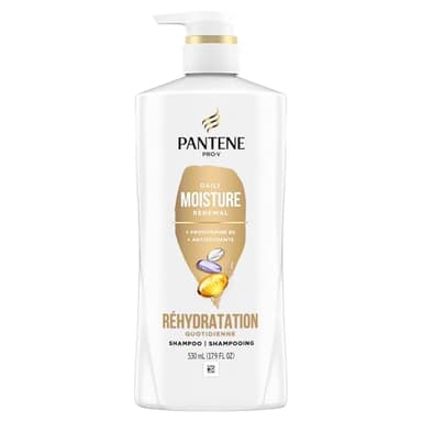 Pantene Conditioner Hydrates Dry Damaged Hair Daily Moisture Renewal Safe for Color Treated Hair Paraben Free for women and men, 476 mL