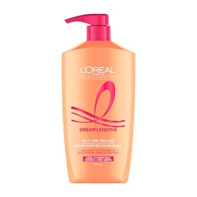 L’Oréal Paris Hair Expertise Dream Lengths Restoring Shampoo with Vegetal Keratin and Castor Oil, for All Types of Long Hair, Visibly Repairs Damage and Seals Split Ends, 828ml