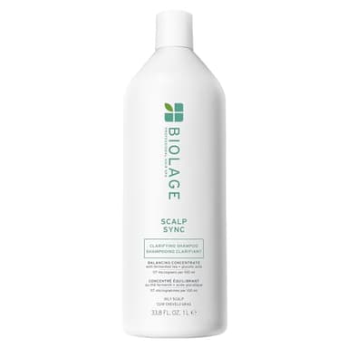 Biolage Clarifying Shampoo, Scalp Sync, Removes Residue, Buildup and Excess Oil, For Oily Hair & Scalp, Gently Exfoliates With Glycolic Acid, Paraben and Silicone Free, Vegan, Cruelty Free