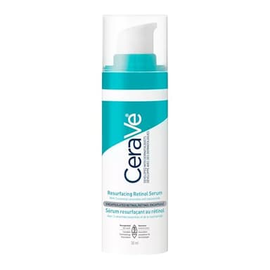 CeraVe Resurfacing Retinol Serum For Face with Niacinamide. Helps even Skin Tone & Smoothness, Post-Acne Marks & Pore Minimizer. Gentle, Fragrance-free, Non-Comedogenic, Safe for Sensitive Skin, 30ML