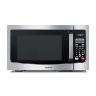 TOSHIBA ML-EM31P(SS)/CA Microwave Oven with Smart Sensor, Easy Clean Interior, ECO Mode, and Sound On/Off, 1.2 Cu. ft, Stainless Steel