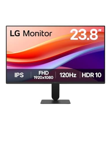 LG 24U411A-B 23.8" / FHD (1920x1080) / IPS / 120Hz / sRGB 99% (Typ.) / Reader Mode & Flicker Safe/Dynamic Action Sync/Black Stabilizer, Slim Stand Base, Black