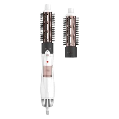 Conair 2-in-1 Double Ceramic Lightweight Hot Air Brush, Smooth Results for All Hair Types, More Shine and Less Frizz, Hair Styler