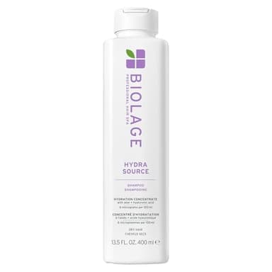Biolage Shampoo, HydraSource Hydrating Shampoo for Dry Hair, With Aloe, Nourishing and Moisturizing, Weightless Shampoo, Silicone Free, Paraben Free, Vegan, Packaging May Vary