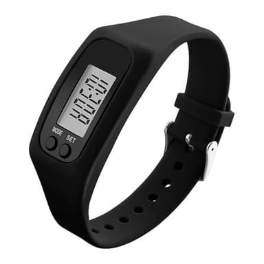 Digital Pedometer Watch, Step Counter with Large Screen No Smartphone Needed, Clip-On Fitness Tracker for Walking