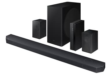 Samsung HW-Q910D/ZC Soundbar with 9.1.2ch, Subwoofer, Wireless Dolby Atmos, Q-Symphony, Active Voice Amplifier, Game Mode Pro, Built-in Voice Assistant [Canada Version] (2024)