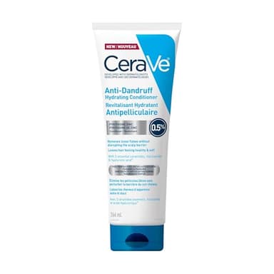 CeraVe Anti Dandruff Hydrating Conditioner, Leaves Hair Soft, Nourished & Hydrated, Relieves Itching and Flakes, pH Balanced & Sulfate-Free, Suitable For All Hair Types, Even Colour-Treated. 266mL