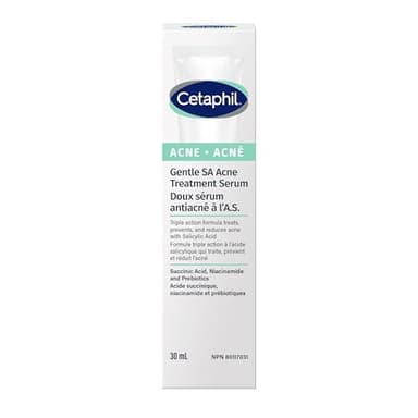 Cetaphil Gentle Salicylic Acid Acne Serum, For Sensitive, Acne-Prone Skin, With Salicylic Acid & Niacinamide, Treats, Prevents & Reduces Acne, Fragrance Free, Hypoallergenic, Dermatologist Recommended