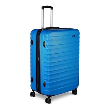 Amazon Basics 30-Inch Hardside Checked Luggage, Hardshell Suitcase With Wheels, Expandable For Up to 15% More Space, With Scratch-Resistant Surface, Four Multi-directional Wheels, Light Blue