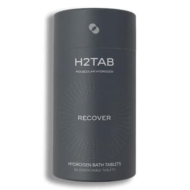 Molecular H2TAB Hydrogen Bath Tablets – 60 Count – Fragrance-Free Hydrogen Bath Bombs for Muscle Relief, Skin Hydration & Oxidative Stress Support – Magnesium-Based Antioxidant Detox Bath