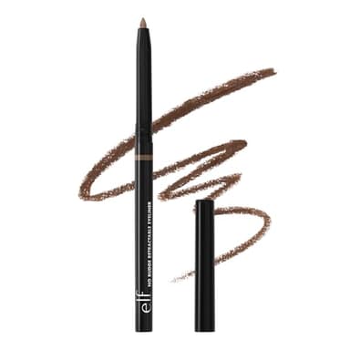 e.l.f. No Budge Retractable Eyeliner, Creamy & Ultra-Pigmented, Waterproof, Creates Bold & Defined Lines, Black, 0.006 Oz (0.18g)