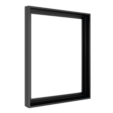 MCS Deep Floating Canvas Frame, Art Frames for Canvas Paintings with Adhesive Fasteners and Hanging Hardware, 16 x 20 Inch Black Finish