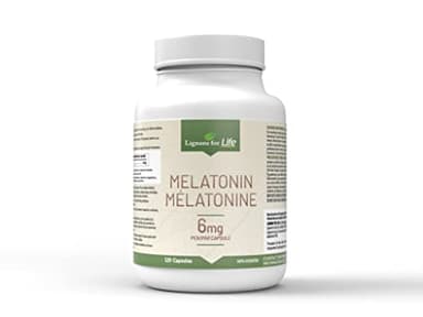 Lignans For Life Melatonin for Dogs & People, 6mg - 120 Capsules - Dog Melatonin Capsules - Lignans and Melatonin for Dogs - Pet Melatonin Dogs - Melatonin Dog Treats - Vitamins for Overall Health