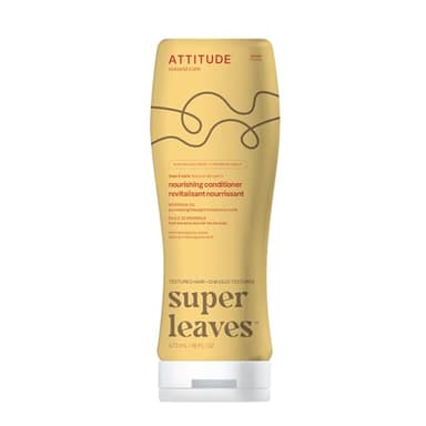 ATTITUDE Nourishing Conditioner for Curly Hair with Moringa Oil, Made in Canada, Vegan Detangler and Naturally Derived, 3a, 3b, 3c Curl Type, Provides Lightweight Moisture to Curls, 473 mL