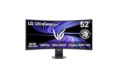 LG Ultragear™ evo G9 52G930B 51.6-inch VA The World's Largest 5K2K (5120x2160) Gaming Monitor 1000R Curved 240Hz 1ms DisplayPort USB-C 90W AMD FreeSync™ Premium