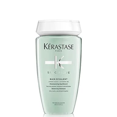 Kérastase Shampoo for Oily Scalp & Hair, Specifique Balancing, Purifies Scalp, Reduces Excess Oil, Adds Volume, Detangles, Silicone Free, Bain Divalent, 250 ml
