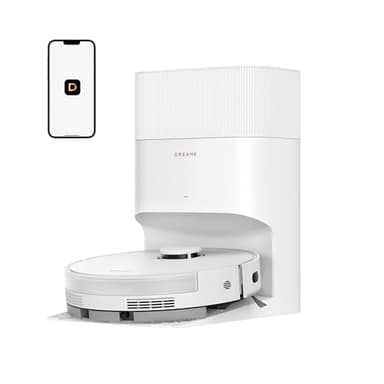 DREAME D20 Plus Robot Vacuum and Mop, 13,000Pa Suction, Self-Emptying with 5L Dust Bag, DuoBrush for Pet Hair, LDS Mapping, App & Voice Control, 5200mAh Battery, Ideal for Hard Floors & Carpets