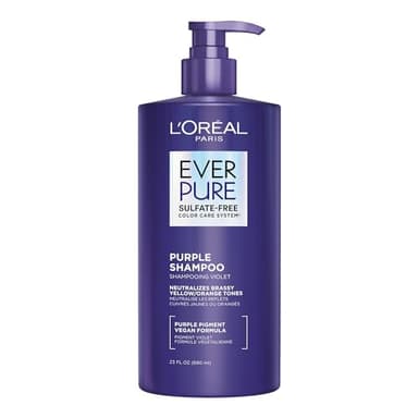 EverPure Sulfate-Free Shampoo, Purple Shampoo for Blonde Hair, Bleached, Brown Highlighted, Silver and Gray Hair, With Purple Pigments, Pack of 1, 680ml
