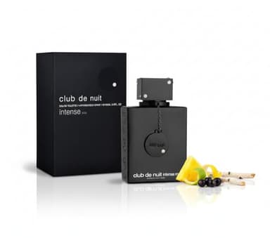 ARMAF S Club De Nuit Intense for Men Eau De Toilette Spray, 3.4 ounces, black, 106 ml / 3.6 oz (31470)