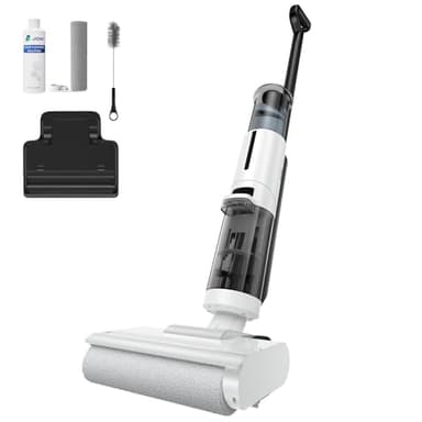 JONR Wet Dry Vacuum Cleaner, 3-in-1 Cordless Vacuum Mop with Self-Washing, 0.1 inch Edge Cleaning, 30min Runtime, Anti-Tangle Design, 7.7lbs Lightweight Mop Vacuum Cleaner for Hard Floors