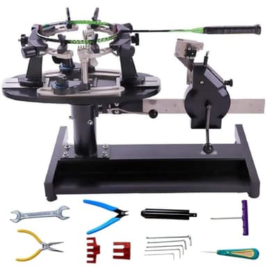 Desktop Racket Stringing Machine,Badminton Racket Stringing Machine,The Wire Pulling Speed is Adjustable,Kg/Lb Dual Scale Mark (9-102 Pounds),45# Steel Chassis
