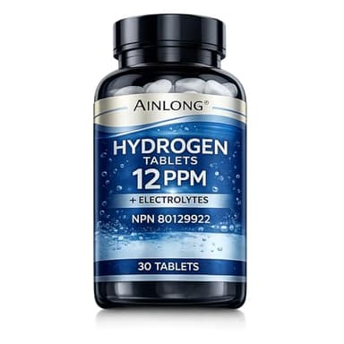 Hydrogen Water Tablets with Electrolytes, 12 PPM Molecular Hydrogen, 30 Tablets (1 bottle)