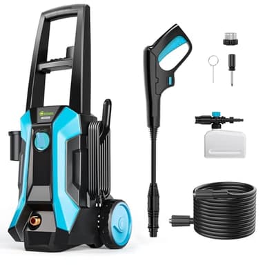 Electric Pressure Washer 4000 PSI High Pressure Washer with 23ft Outlet Hose and Adjustable Nozzle, 2.6GPM Power Washer Electric Powered with Soap Cannon for Car, House, Patio Cleaning