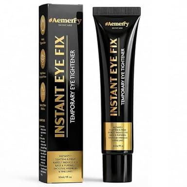 Instant Eye & Face Tightener Cream: Reduces Bags & Puffiness, Smooths Wrinkles & Fine Lines in Minutes, Temporary Lift & Firm Under-Eye Area, Anti-Aging Lightweight Formula for Men & Women, 30 ml