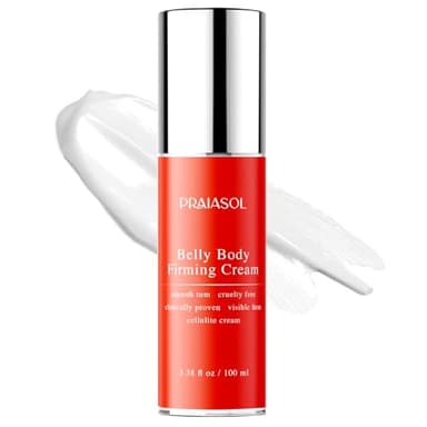 Praiasol Moisturizing Belly Firming Cream: Firming Cream for Loose Skin - Skin Tightening Cream for Stomach, Arms, Belly, Thighs and Butt 100 ml