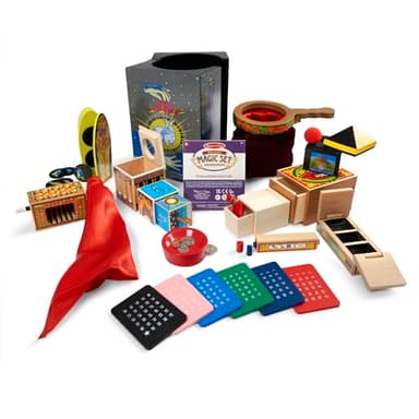 Melissa & Doug Deluxe Solid-Wood Magic Set With 10 Classic Tricks