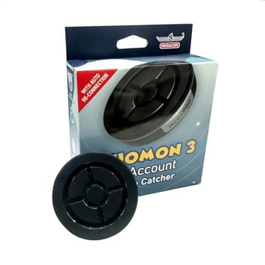 Megacom DuoMon3 1P/2P Auto Catcher, Rechargeable Pocket Auto Collecting Device with Adjustable Lights, Sound Notifications and One Touch Reconnect - Black (Standard Version)