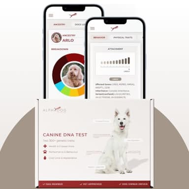 Etalon Diagnostics AlphaDog DNA Behavioral Traits & Breed Composition Analysis Kit with Personalized Marketplace Access – Canine DNA Test for Breed Identification, Behavior Insights & More