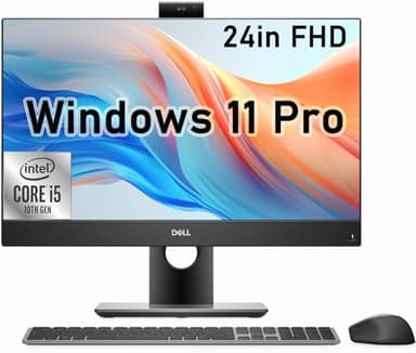 Dell Optiplex 7490 AIO Desktop Computer, 23.8in FHD (1920×1080) All-in-One PC, Intel Core i5-10500 (up to 4.5 GHz), 16GB RAM, 512GB SSD, HDMI, Windows 11 Pro (Renewed)
