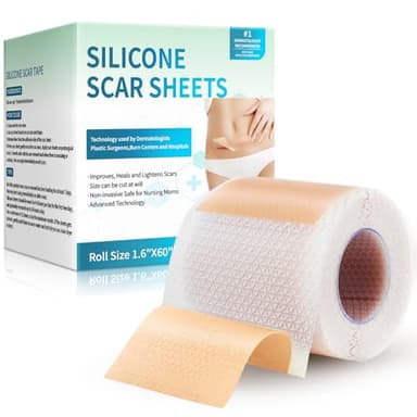 Silicone Scar Sheets, Silicone Scar Tape(1.6”x 60” Roll-1.5M), Silicone Scar Strips