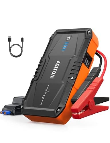 AstroAI Booster Pack Jump Starter, Car Battery Booster Jump Starter for Up to 6.0L Gas or 3.0L Diesel Engine, with 3 Modes Flashlight, Jumper Cable for 12V Motorcycle Car and SUV, S8 1500A