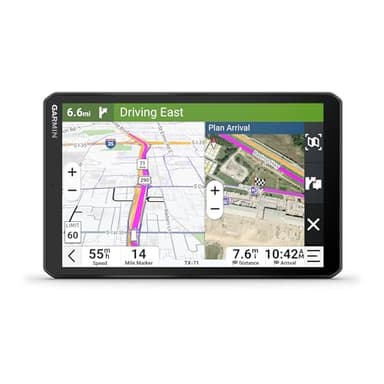 Garmin dēzl™ OTR820, Large High-Res 8” GPS Truck Navigator, Custom Routing, Satellite Imagery, Wind Speed, Community-Shared Loading Docks, Entrances and Parking, Dual-Orientation Display