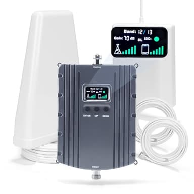 Cell Phone Signal Booster for Home& Office with Band 66/2/4/5/12/17/13/25 for All Canadian Carriers | Up to 5500 Sq Ft | Boost 4G Data Signal | ISED Approved