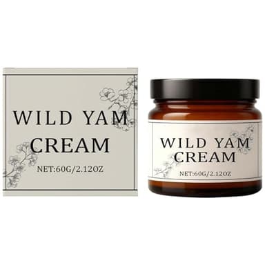 Wild Yam Cream for Hormonal Balance - Support for Menopause, Natural Body Cream with Wild Yam, Lavender & Coconut Oil for Women, 60g / 2.12 oz