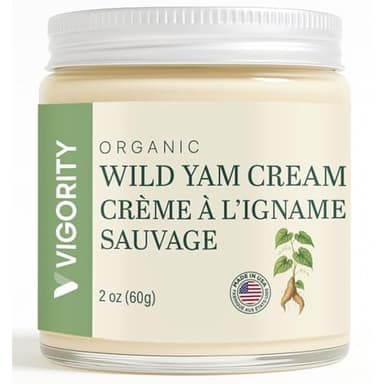 Vigority Organic Wild Yam Body Cream for Women - Made in USA