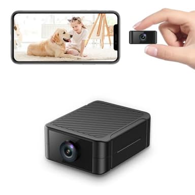 Spy Camera, Hidden Camera 4K Ultra HD with 4H Battery Life, SD Card & Cloud Storage, Motion Detection Alarm, Real-Time App Alerts, 2.4G WiFi & Night Vision for Home/Office Security