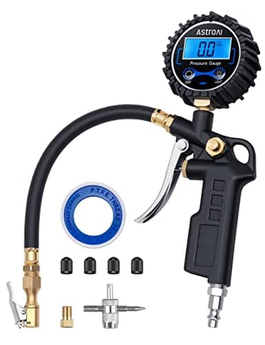 AstroAI Digital Tire Inflator with Pressure Gauge, 250 PSI Air Chuck and Compressor Accessories Heavy Duty with Quick Connect Coupler, 0.1 Display Resolution for Car, SUV, Truck, Motorcycle