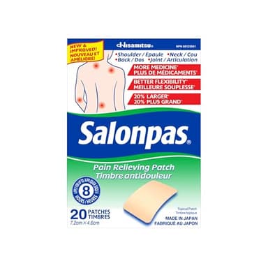Salonpas Pain Relieving Patch, 20 count