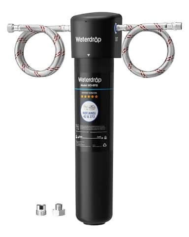 Waterdrop 15UA Under Sink Water Filter System, 2-Year Service Life, Reduces Lead, Chlorine, Bad Taste & Odor, Direct Connect Water Filter for Kitchen Faucet, NSF/ANSI 42 Certified（Complete System）