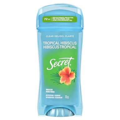 Secret Fresh Clear Gel Antiperspirant and Deodorant for Women, Tropical Hibiscus, 73 g