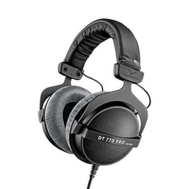 beyerdynamic DT 770 PRO 250 Ohm closed Studio Headphone for improved bass response, high frequencies are clear and differentiated, ideal for monitoring purposes