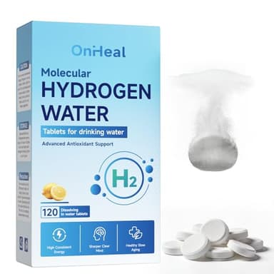 PHM Hydrogen Water Tablets, 16 PPM Molecular Hydrogen- H2 Molecular Tablets | Magnesium , Electrolyte Hydration Supplement, Supports Healthy Aging | Cellular Health, Recovery, and Cognitive Function - 60 Tablets
